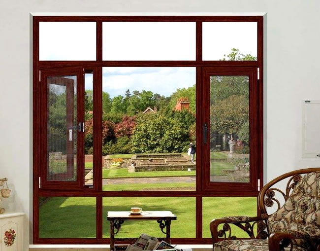 客廳鋼網一體門窗